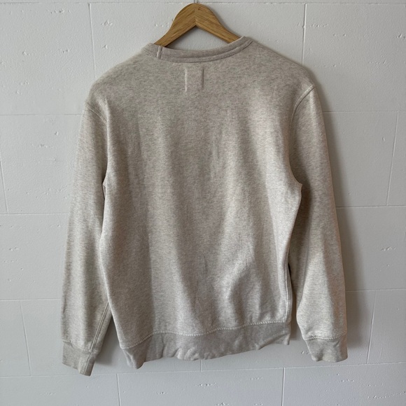 45 ✏️GAP | Classic Logo Beige Crewneck Sweatshirt | Acadamia | Size XS - Picture 6 of 9